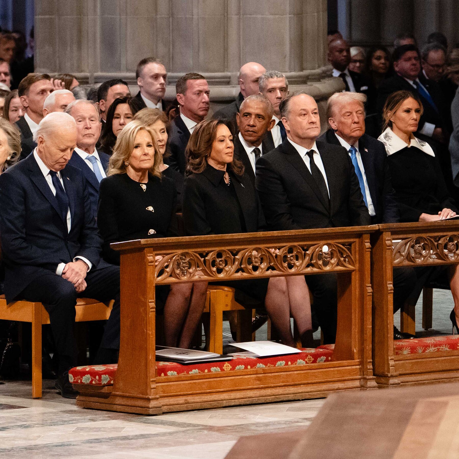 At Jimmy Carter’s Funeral, a Rare Image of Presidential Unity