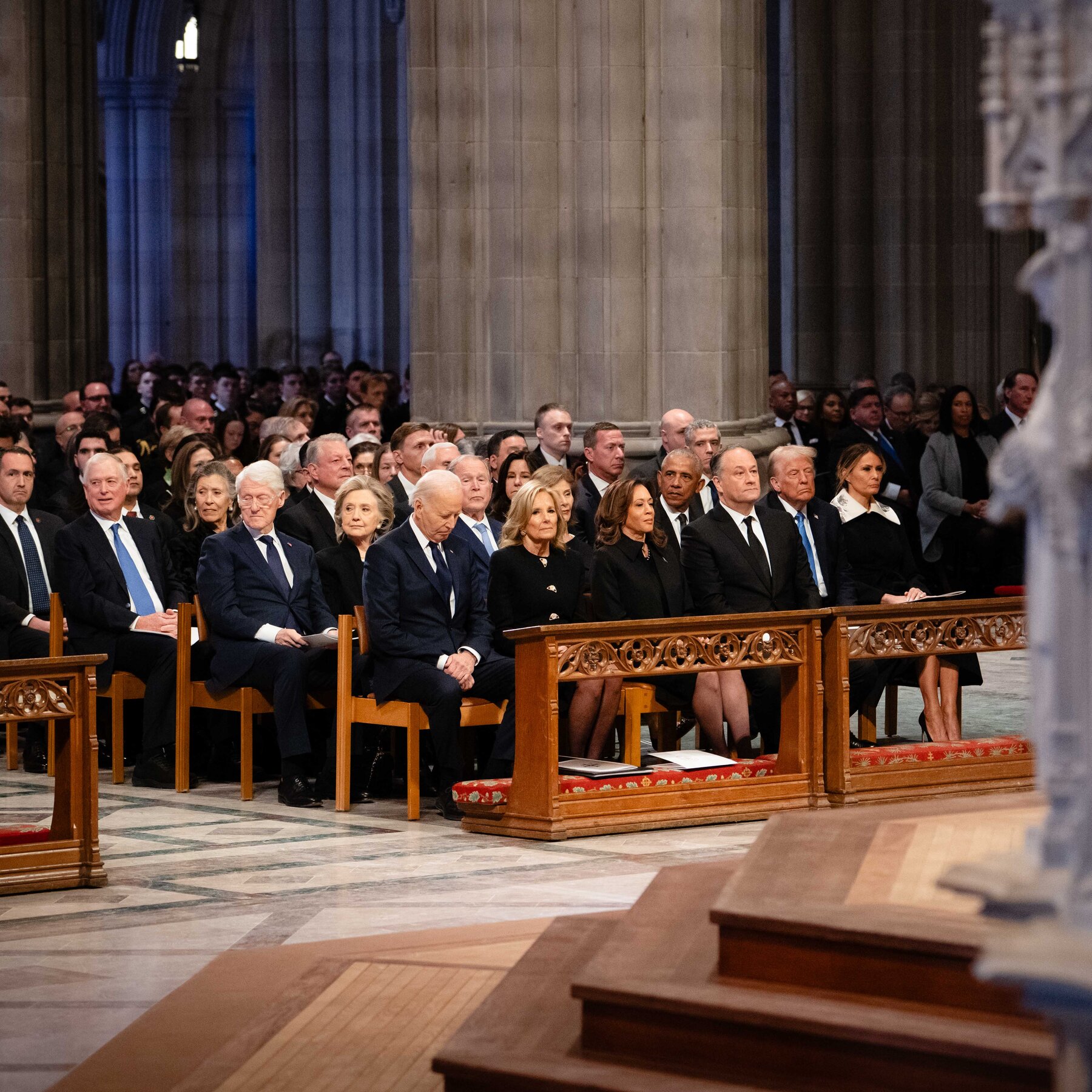 Carter’s Funeral Brings Five Presidents Together, a Rarity