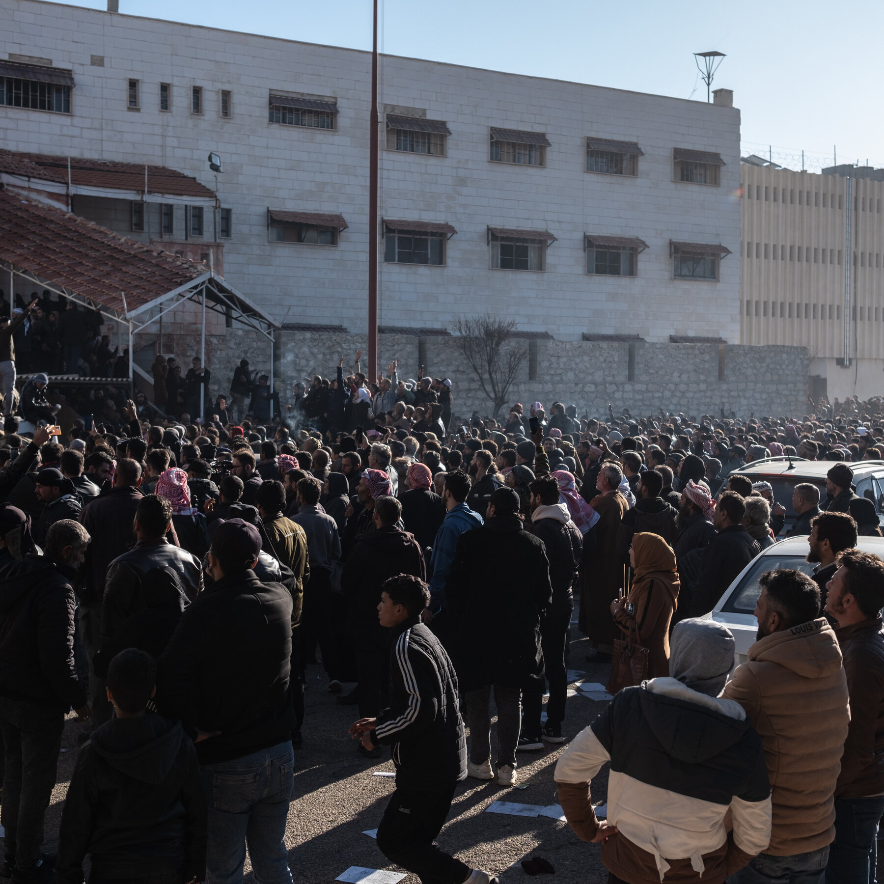 Crowds Throng to Syria’s Sednaya Prison to Find Relatives and Friends