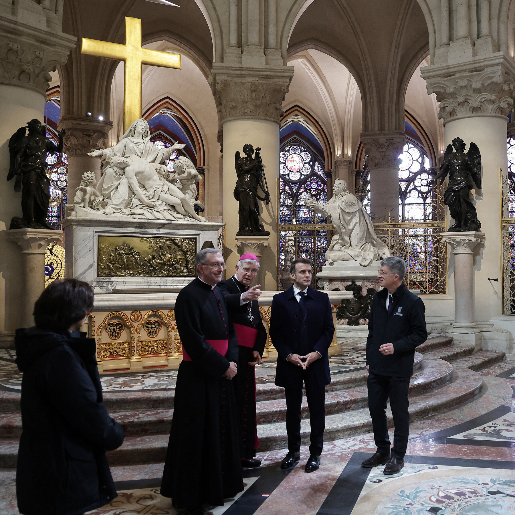 Notre-Dame Shines, and World Gets a Sneak Peek, on Macron’s Televised Tour