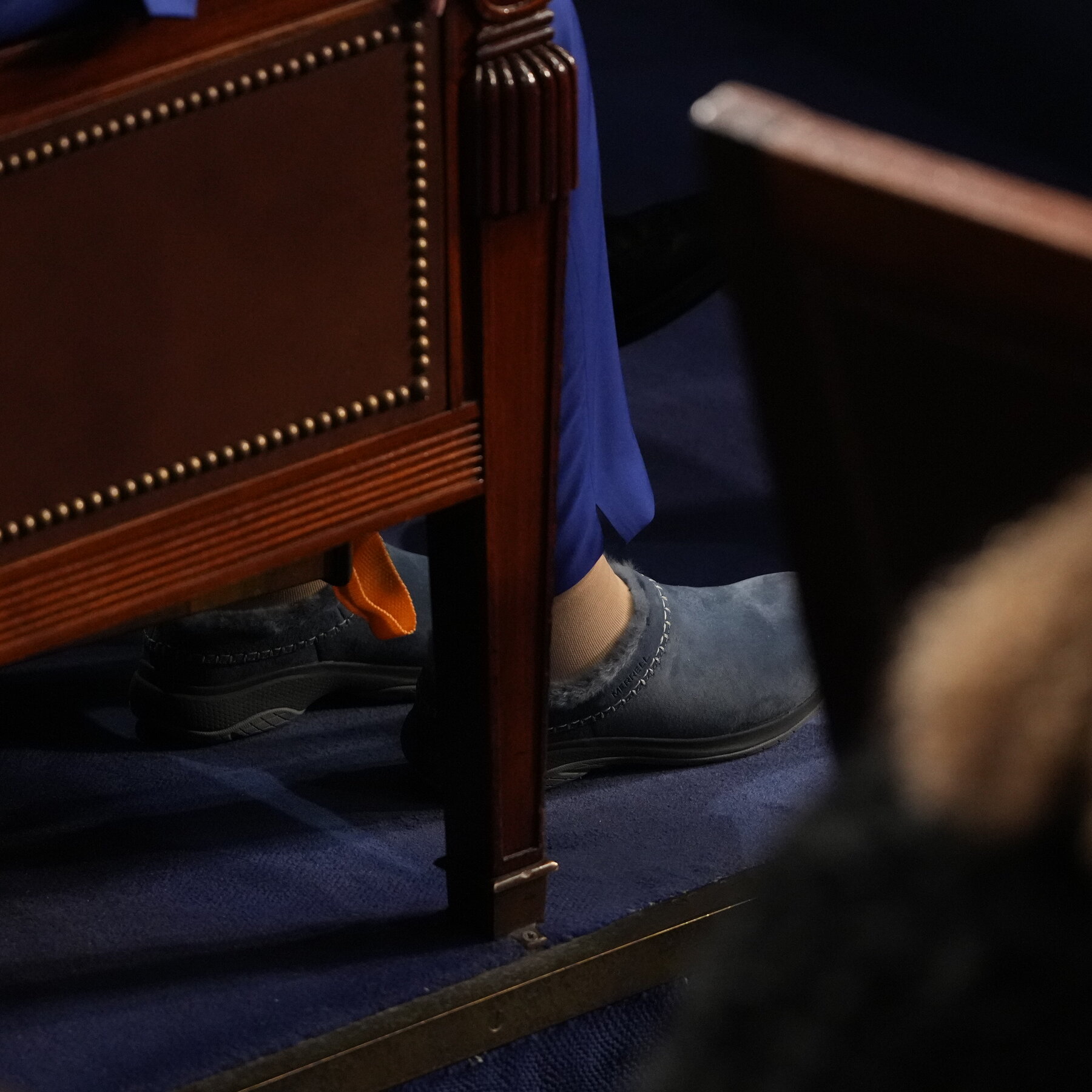 Pelosi Returns to Congress After Hip Surgery, Without Her Signature Stilettos